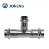 Stainless Steel double hose pipe tube press fit fittings